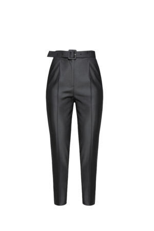 Dark Gray Classic Pants with Belt